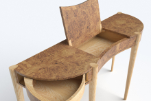 In Design: Burr oak console table, David Wilson