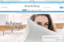 Soak&Sleep relaunches website